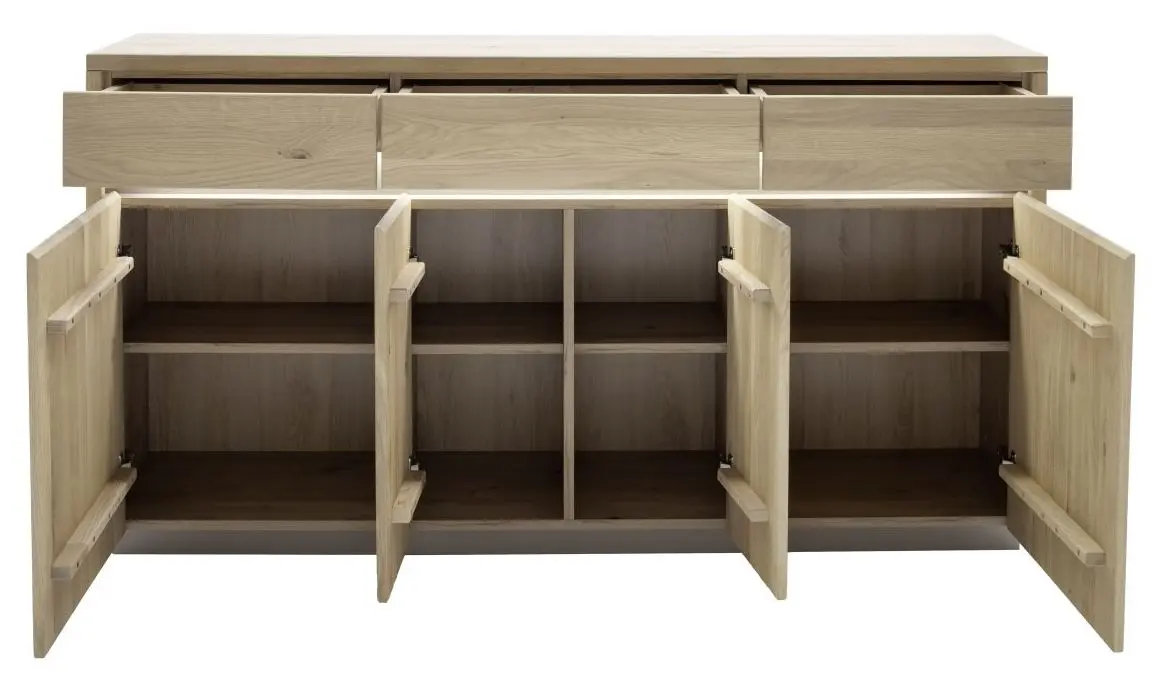 Sideboard Spiekeroog Kristalleiche teilmassiv