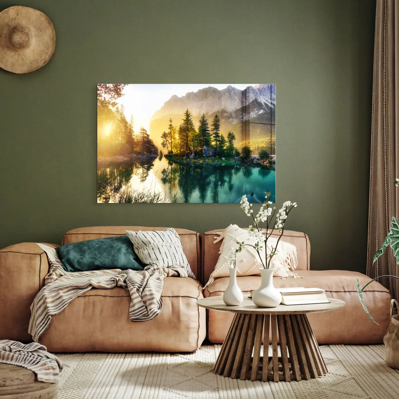 Glasbild Valley 80 x 120 cm