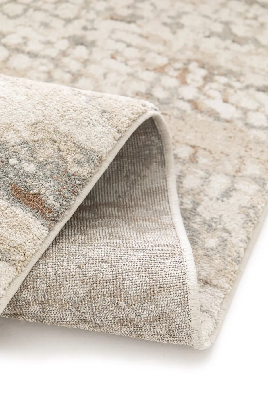 Teppich Resist 120 x 170 cm greige mit Muster