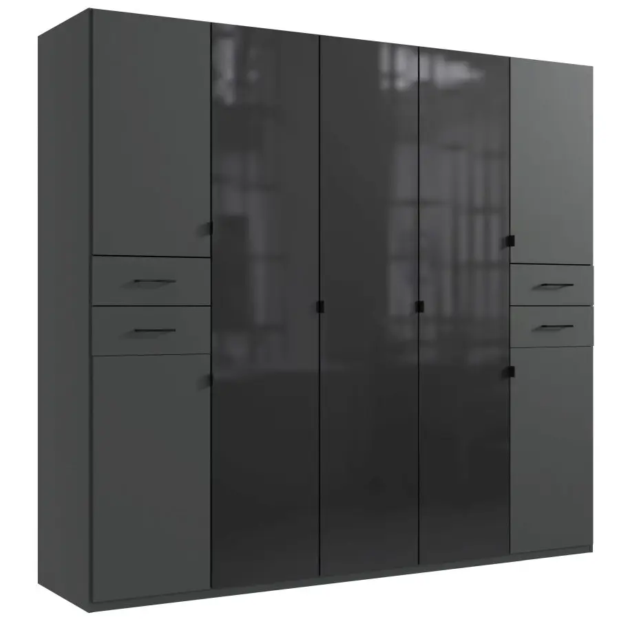 Drehtürenschrank Danzig 7-türig graphit