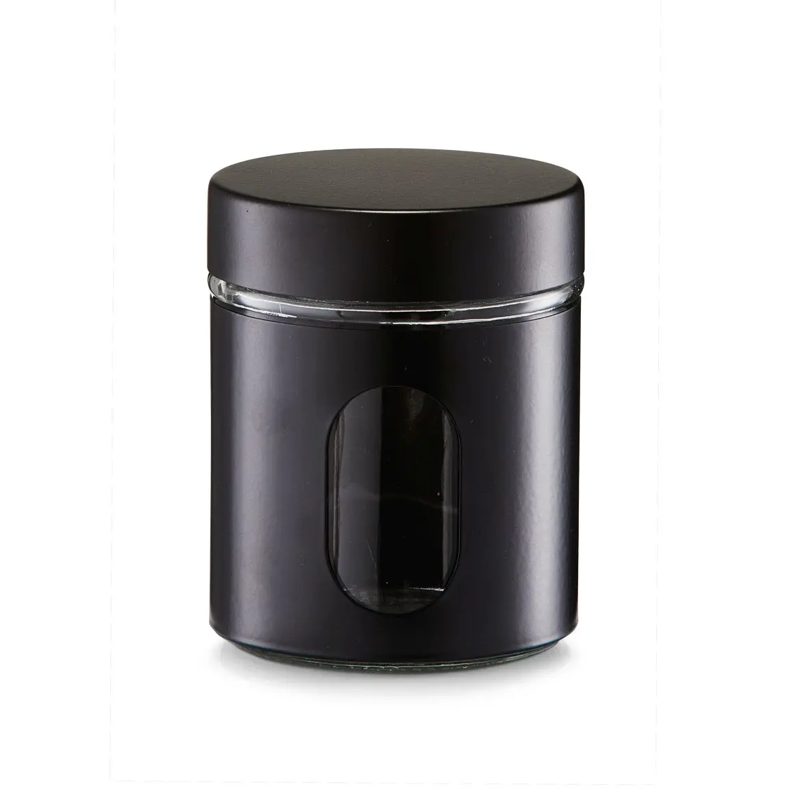Vorratsglas 600 ml, schwarz