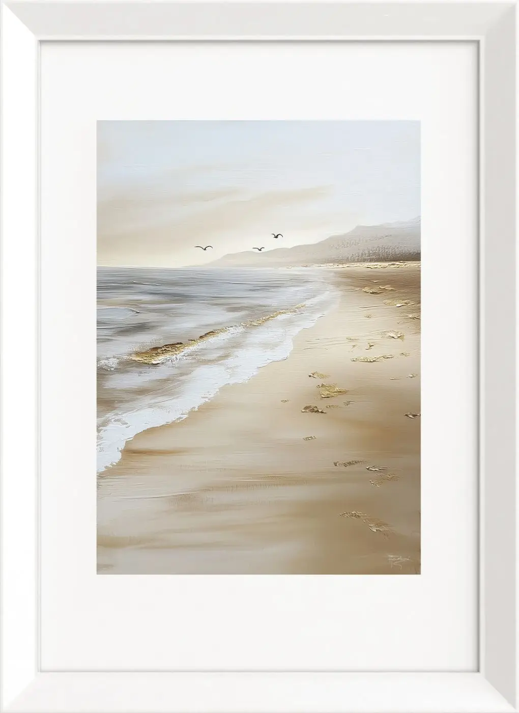Bild gerahmt Golden sands 50 x 70 cm