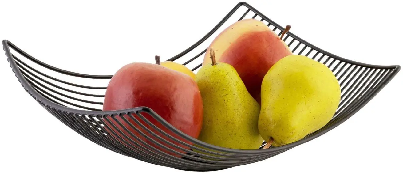 Obstkorb in schwarz