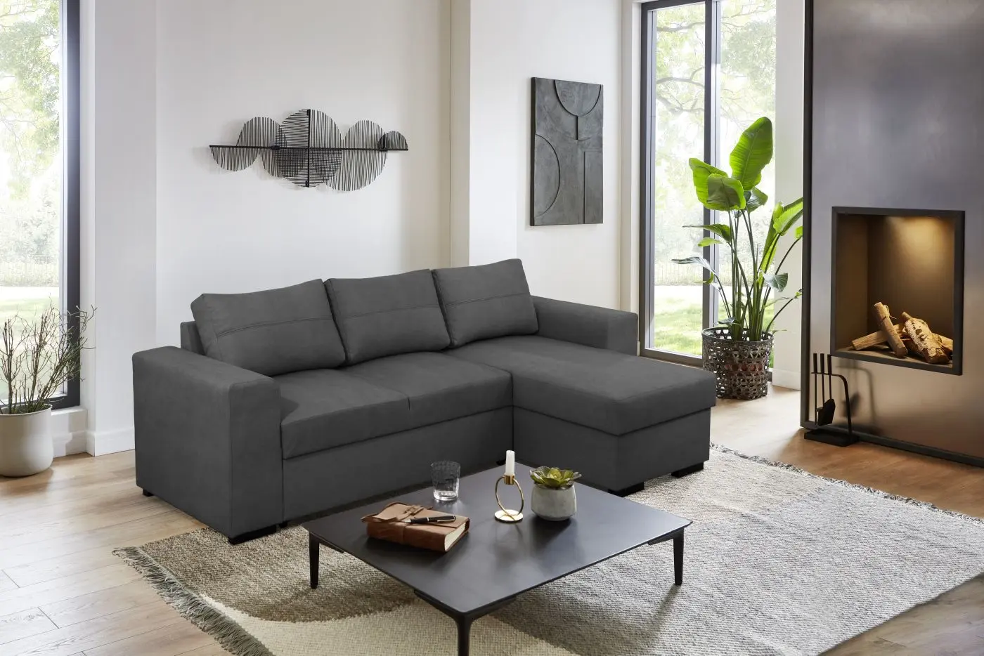 Wohnlandschaft Mannheim anthrazit