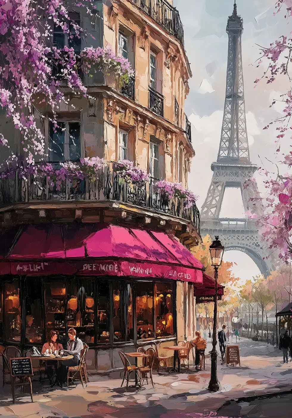 Leinwandbild Paris corner 70 x 100 cm