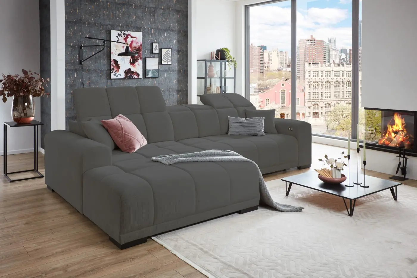 Wohnlandschaft Master grau Wohnlandschaft Master grau