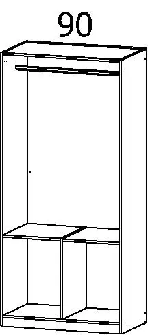 Drehtürenschrank Celle 2-türig weiß