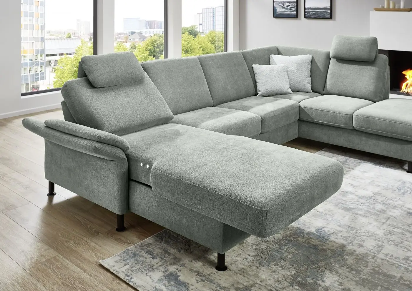 Wohnlandschaft couchliebe. LS404520 ice mit Zusatzfunktionen