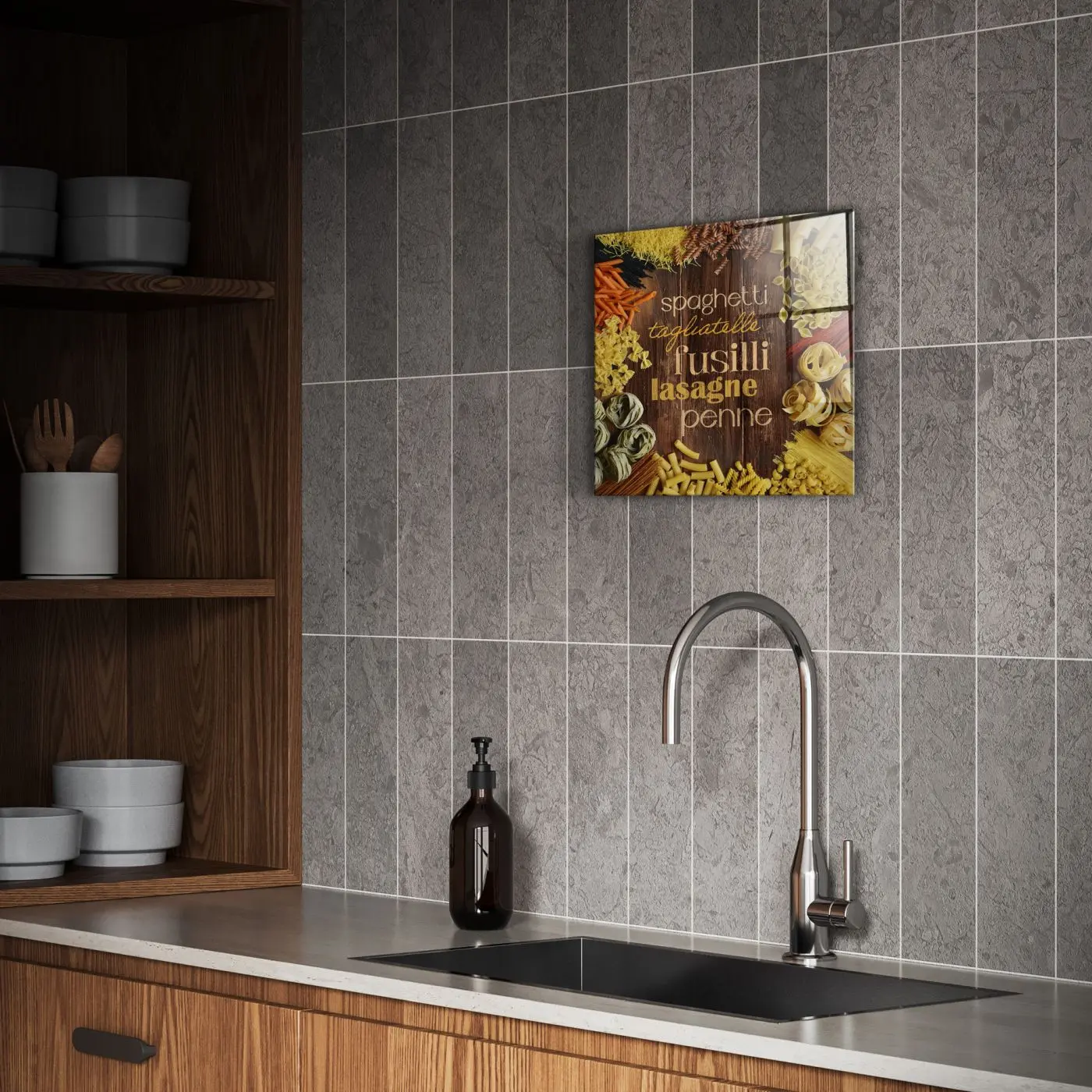Glasbild Pasta