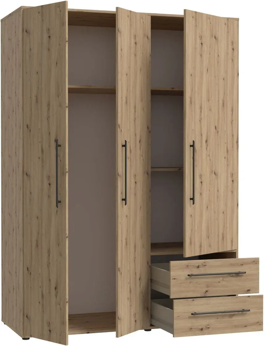 Drehtürenschrank Mokkaris 3-türig