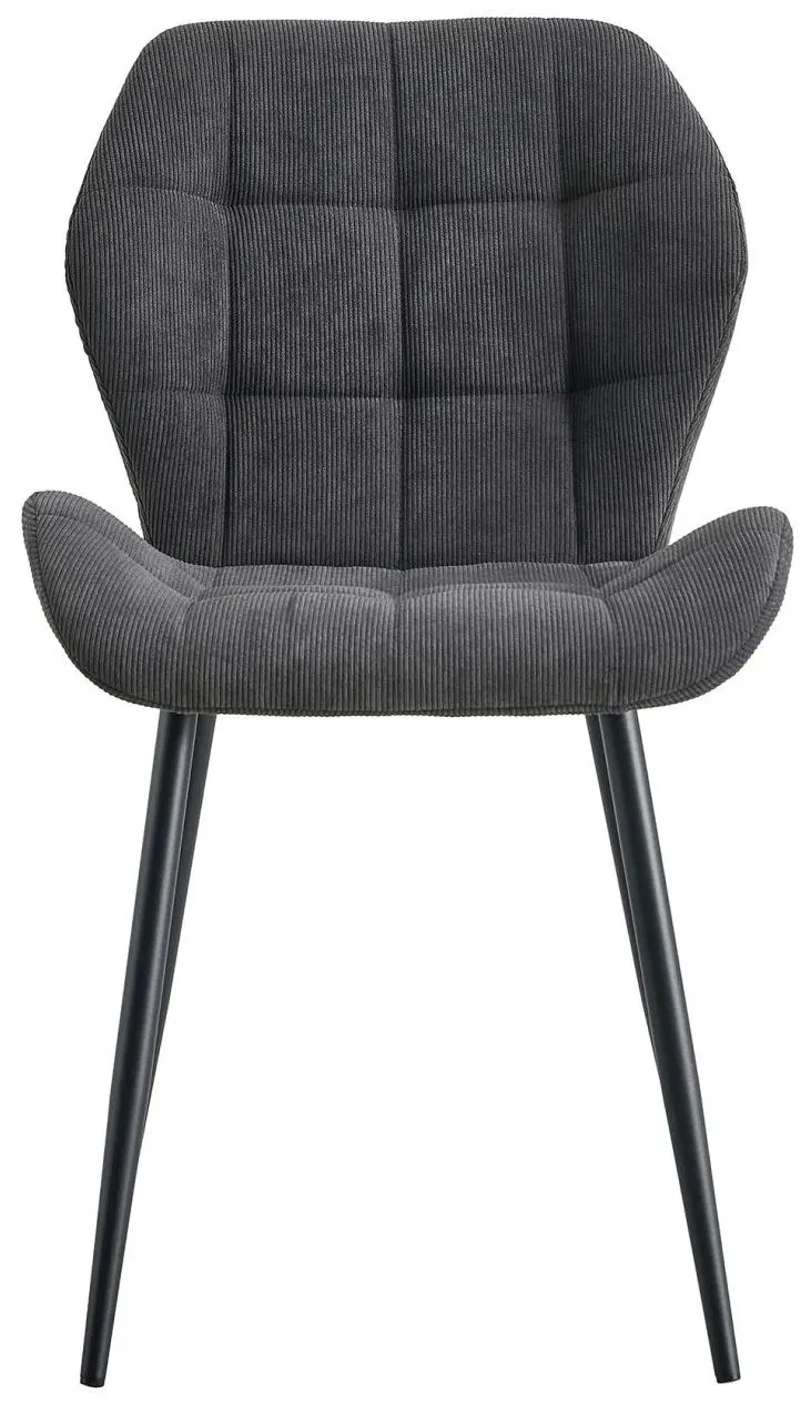 Polsterstuhl Fee Cord anthrazit