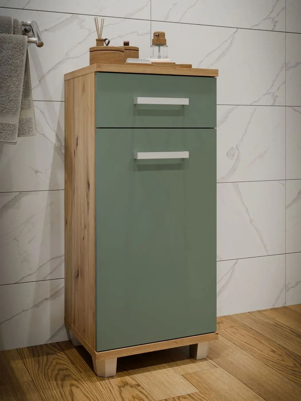 Badkommode Veris Artisan Eiche/salbei