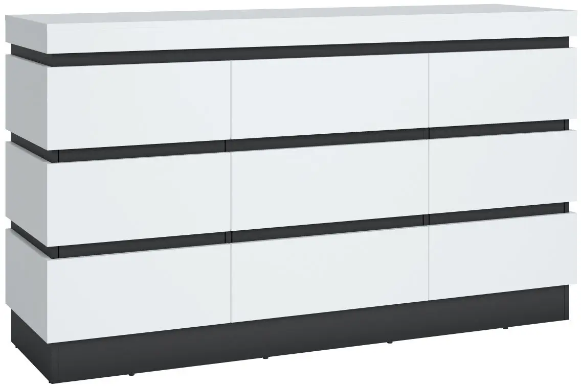 Sideboard Campania weiß/anthrazit