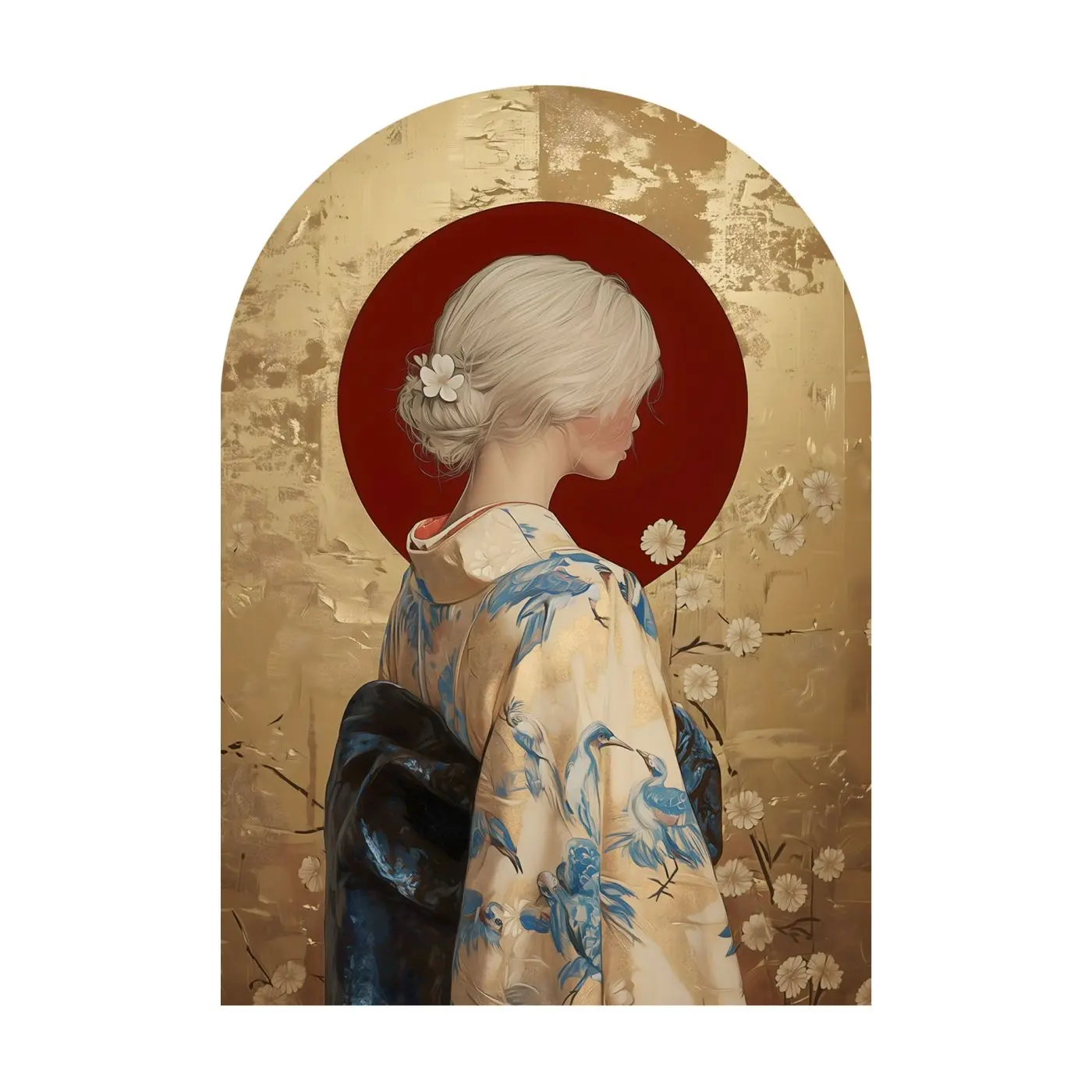Glasbild gebogen Rukia 70 x 100 cm