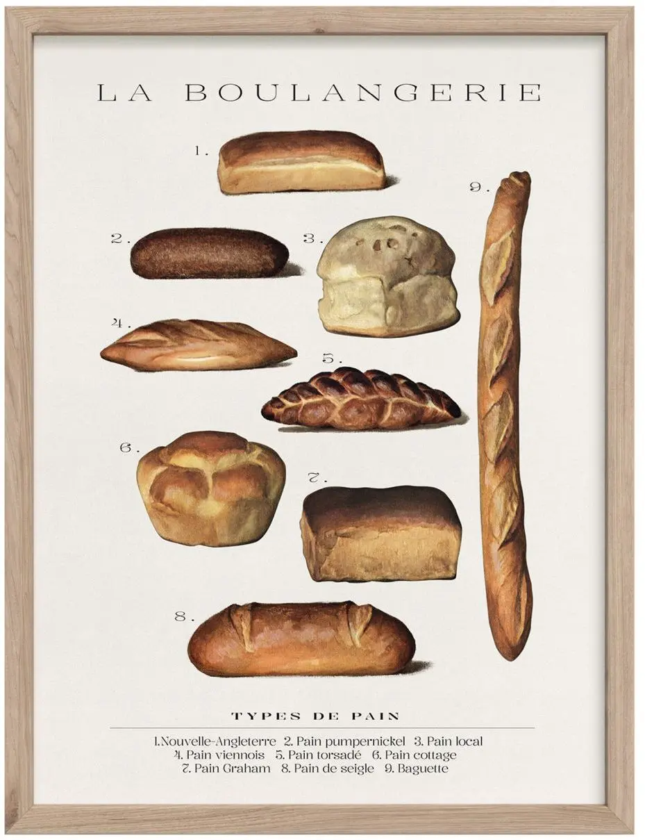 Bild gerahmt Boulangerie  30 x 40 cm