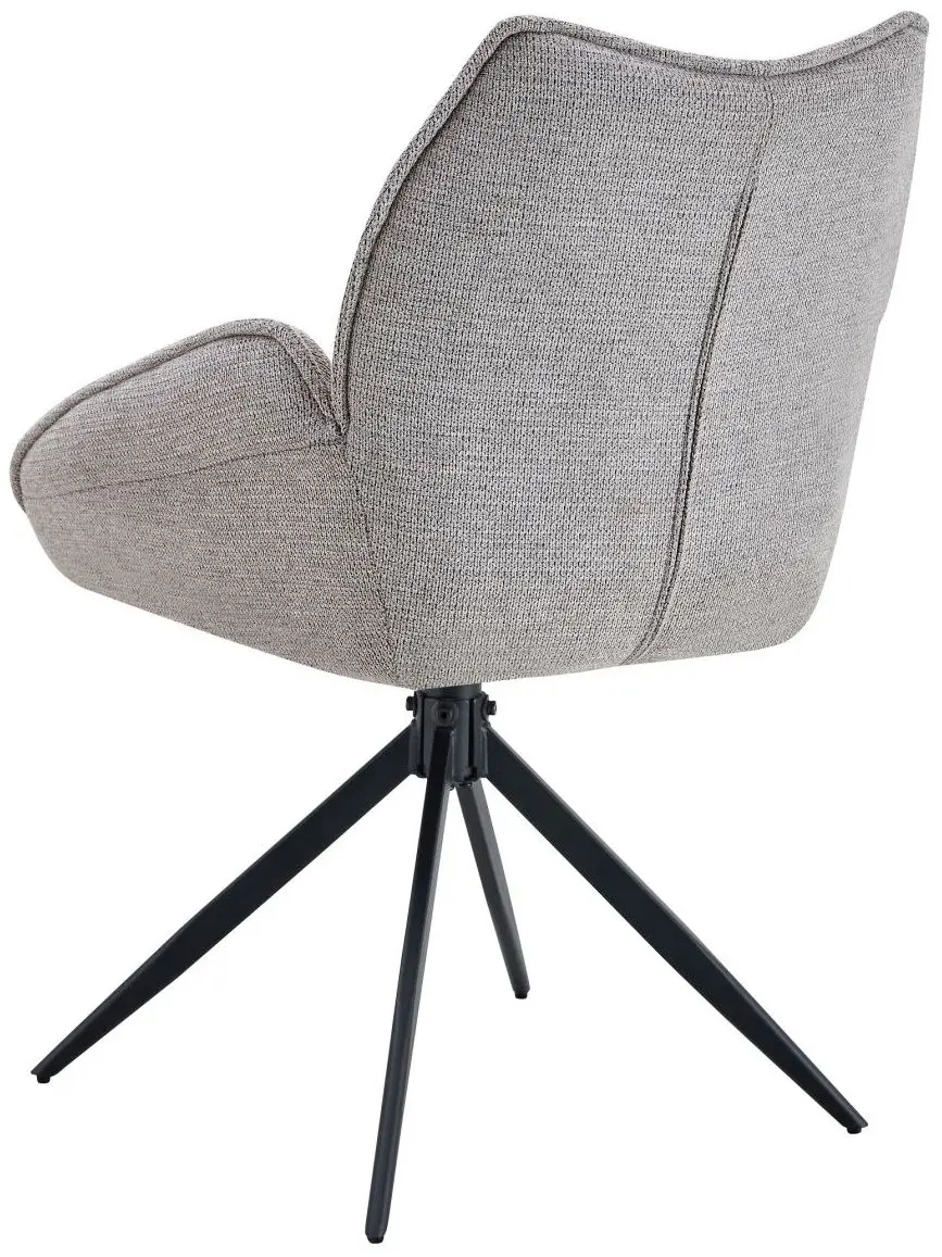 Vierfußstuhl Henrike Webstoff taupe
