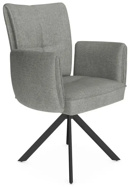 Schalenstuhl Reno Microfaser grau