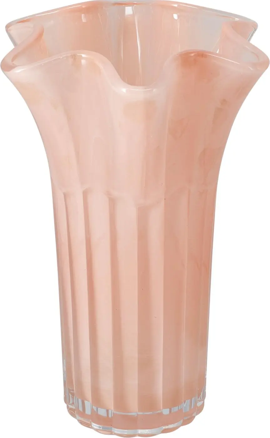 Vase mit Rillenoptik