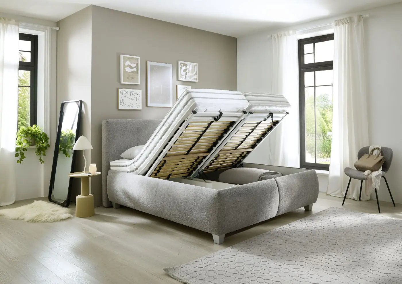 Polsterbett KS 192322 silber