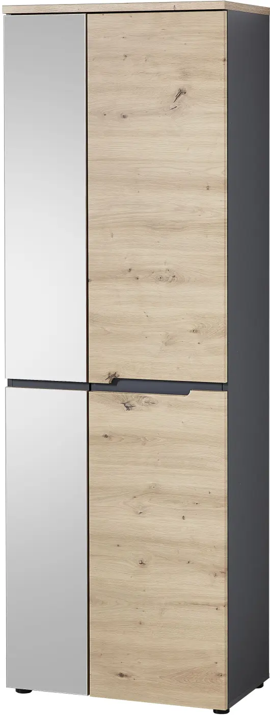 Garderobenschrank Memphis Artisan Eiche / graphit