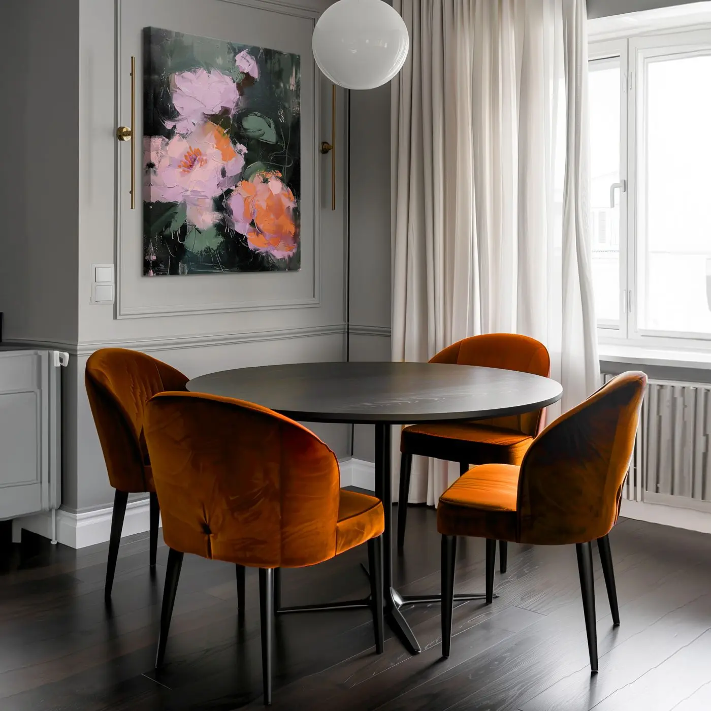 Leinwandbild Pink Flowers 60 x 80 cm Leinwandbild Pink Flowers 60 x 80 cm