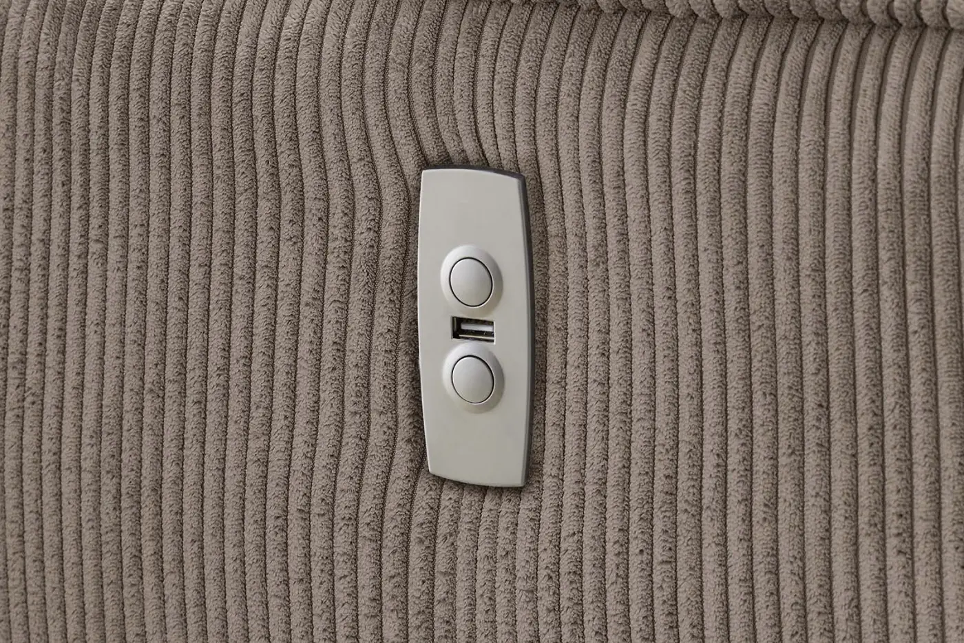 Wohnlandschaft Double-One Cord taupe