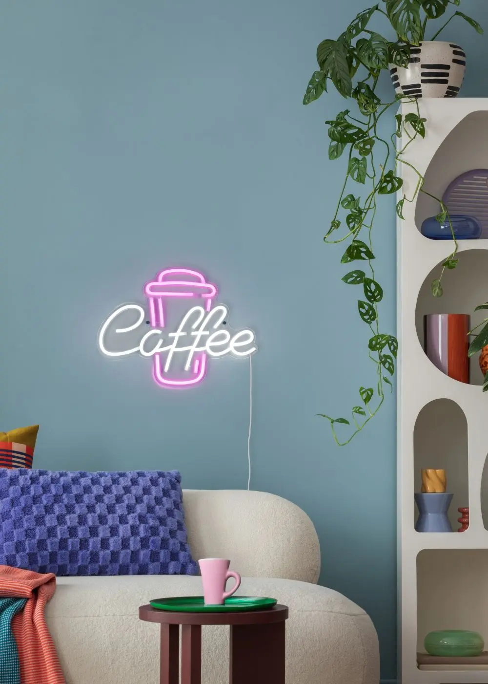 Wandleuchte Coffee mit USB-Anschluss