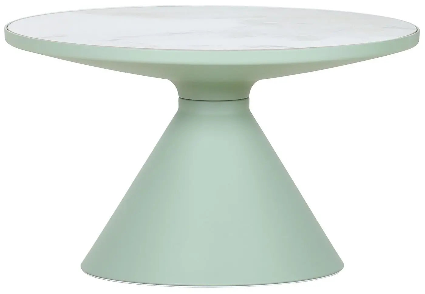 Couchtisch Amalya weiß Hochglanz/hellgrün