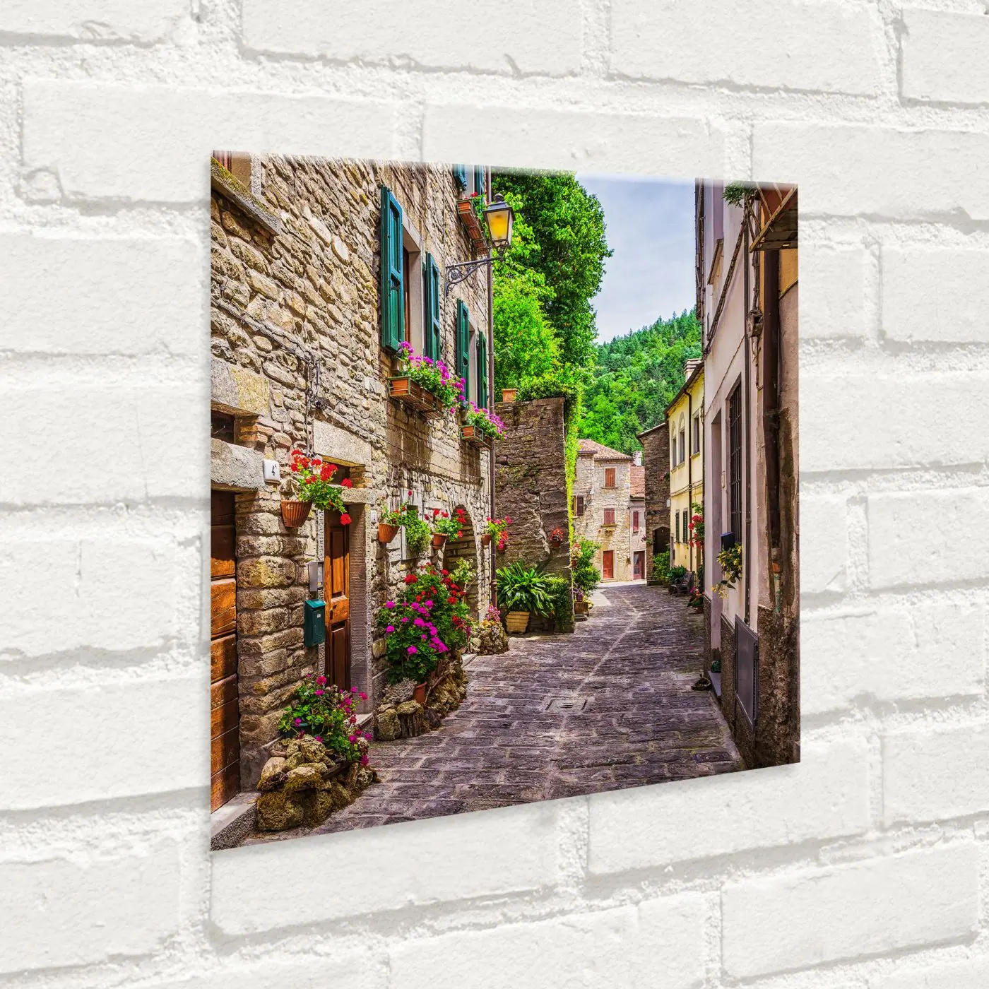 Glasbild Como I 30 x 30 cm