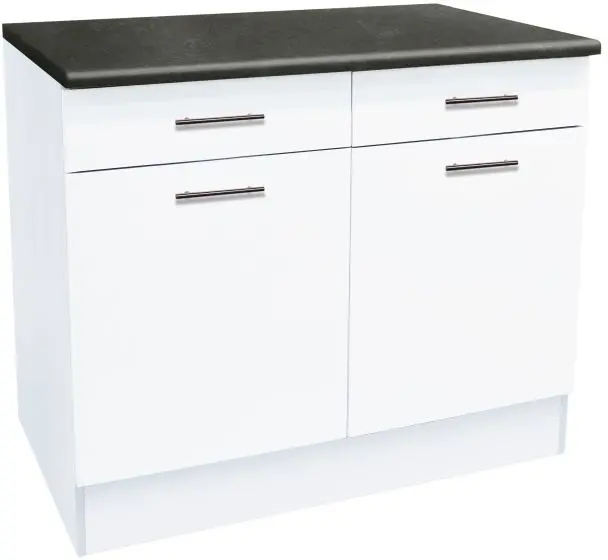 Unterschrank Eddy 100 cm weiß matt