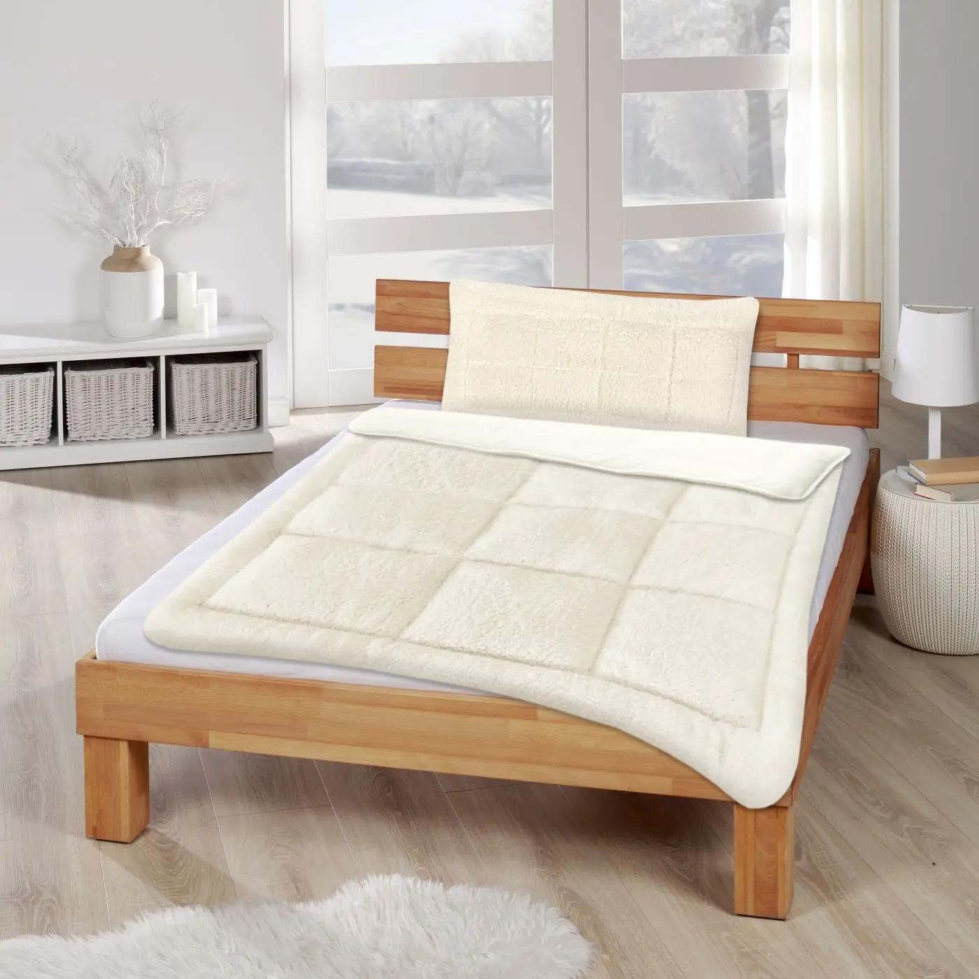 Lammfelloptikkissen 40 x 80 cm