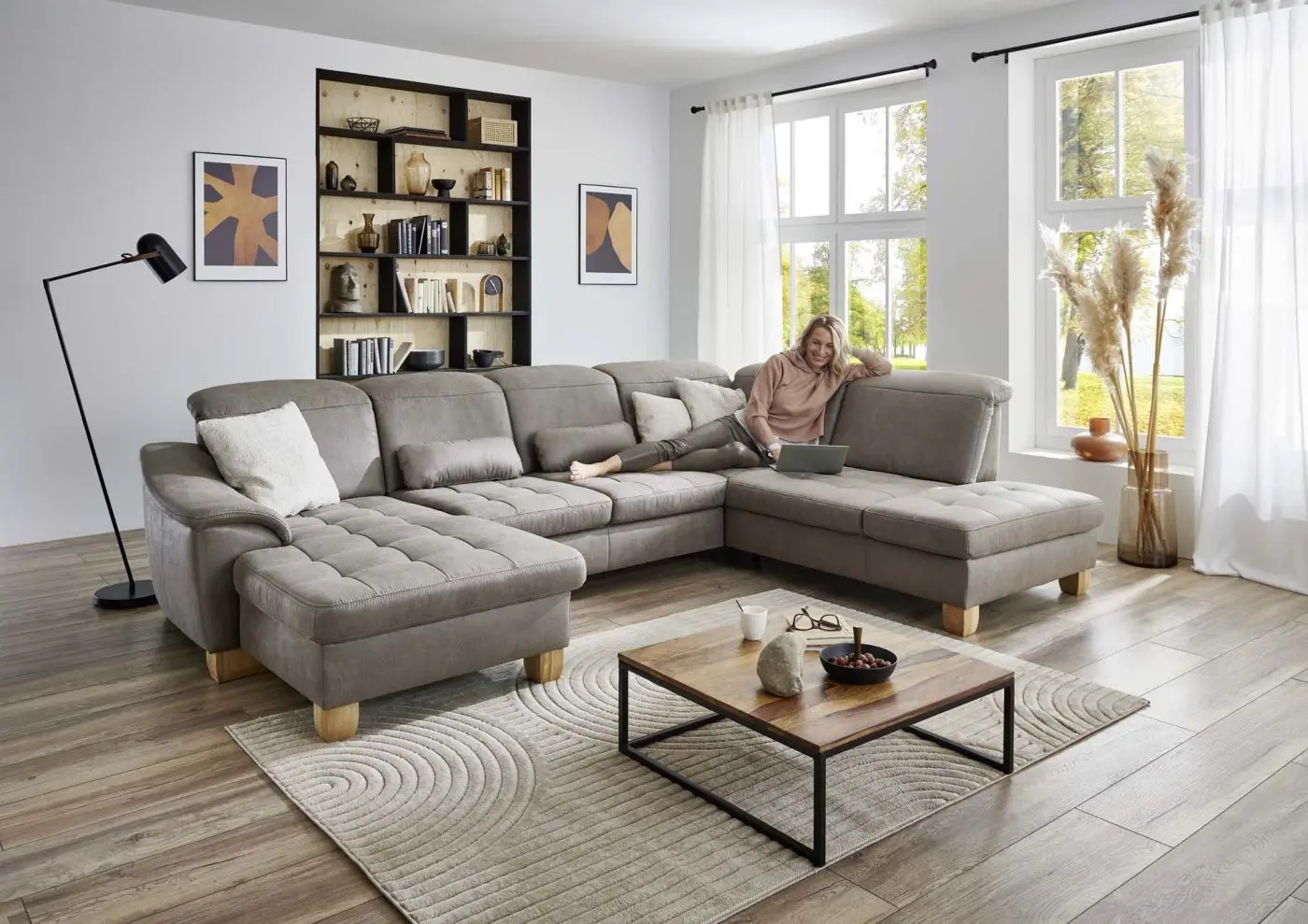 Wohnlandschaft LS24 Fratello mit Komfortfunktionen couchliebe.