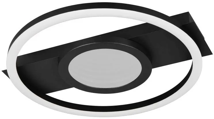 Deckenleuchte Wheeler 35 x 5 x 33 cm schwarz