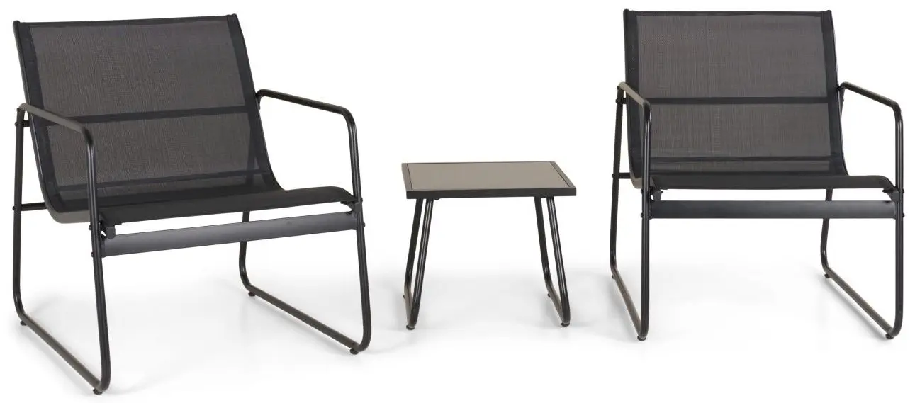 Outdoor-Sitzgruppe schwarz