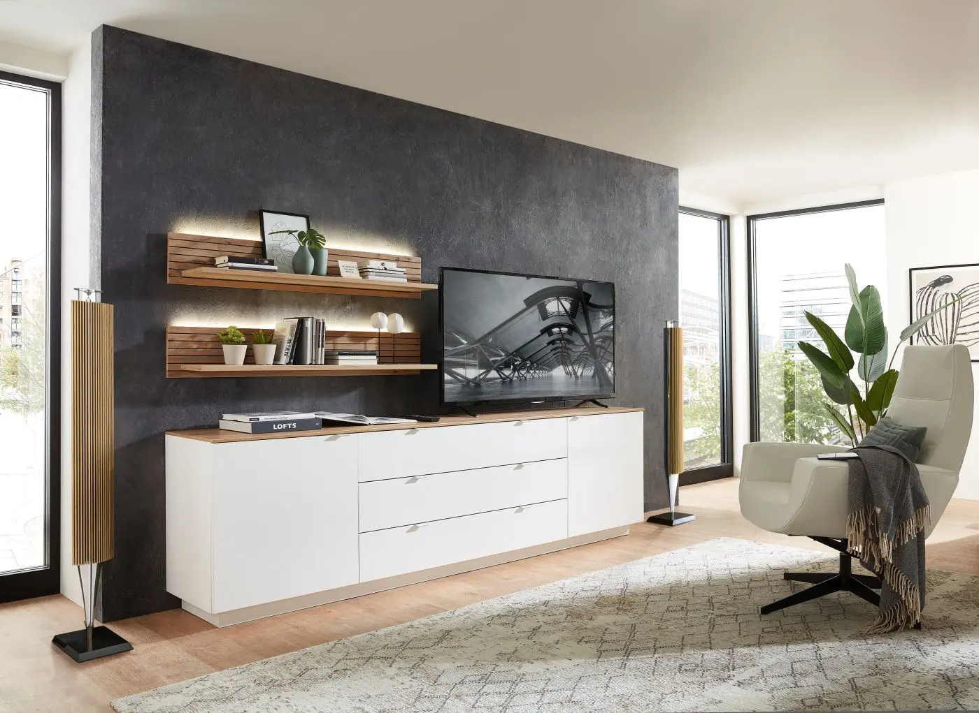 Regal Core ArtisanEiche/ Rillenoptik