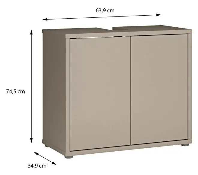 Waschbeckenunterschrank Alice Springs taupe