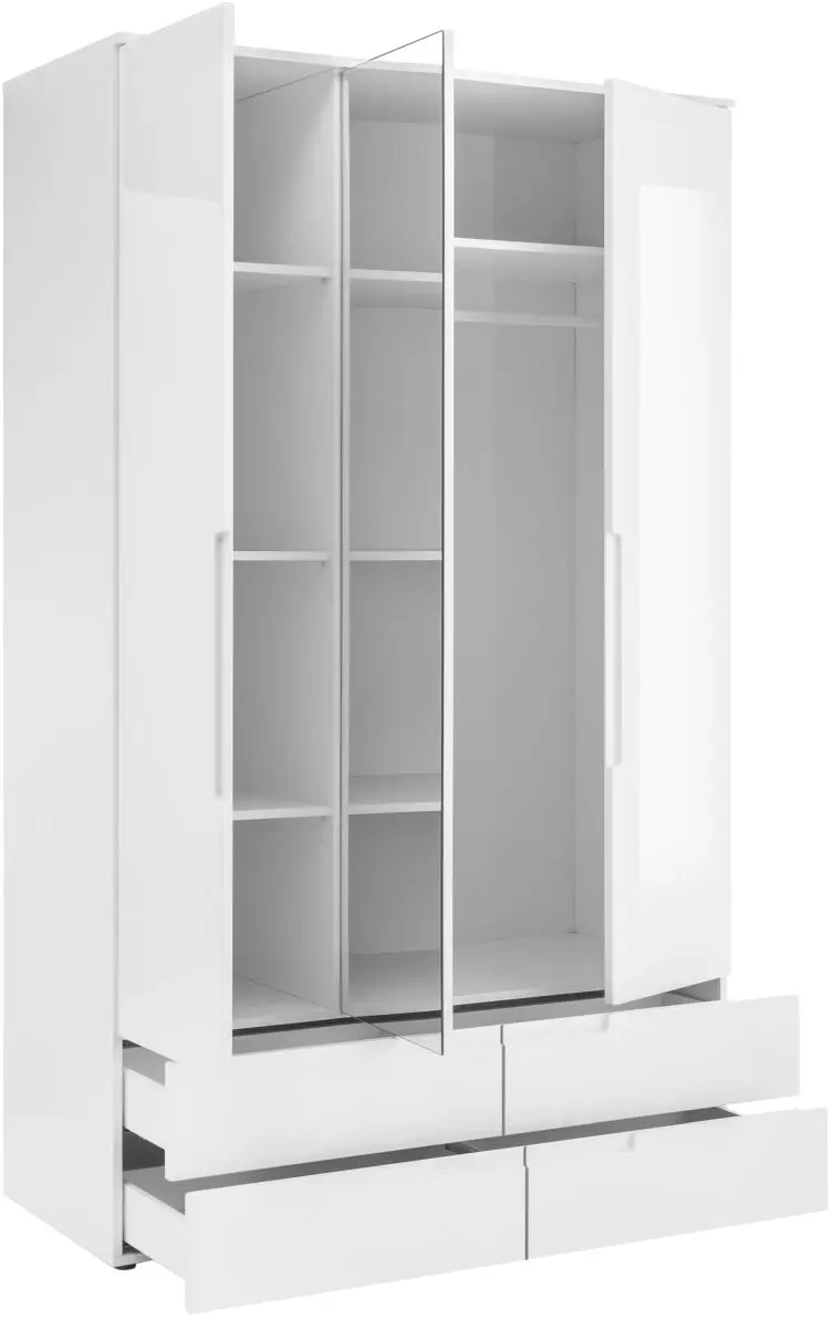 Drehtürenschrank Spice 3-türig weiß
