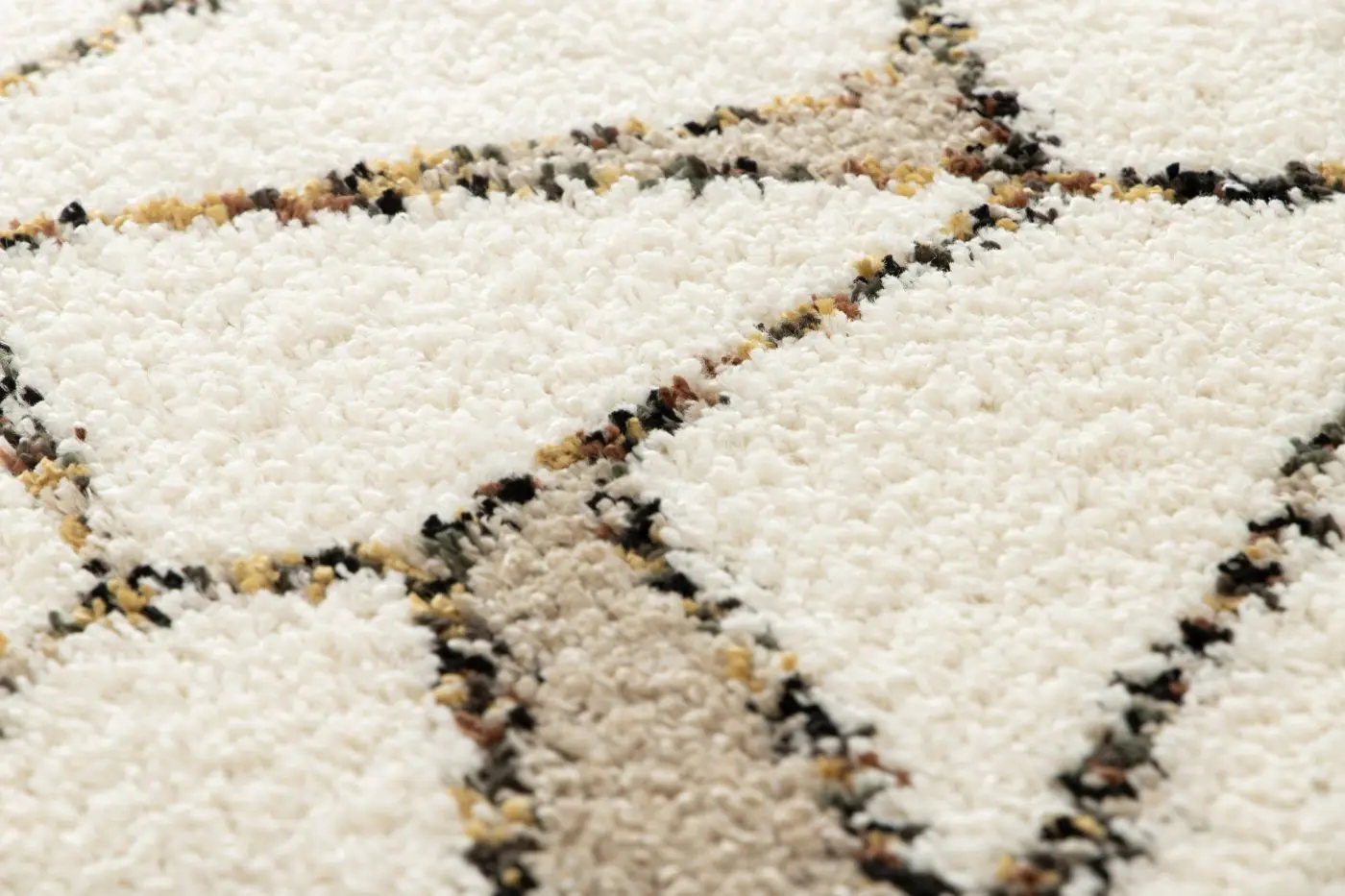 Teppich Bedouin 160 x 230 cm creme gemustert