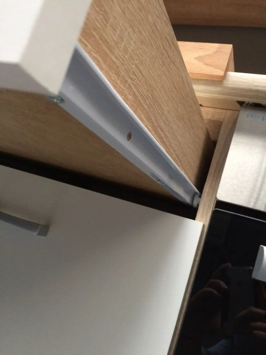 Unterschrank Andy 100 cm Sonoma Eiche/weiß