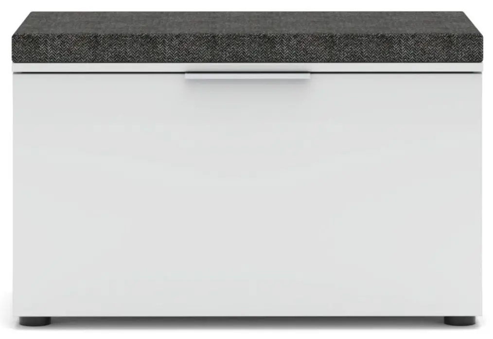 Garderobenbank mit Kissen Santorin weiß