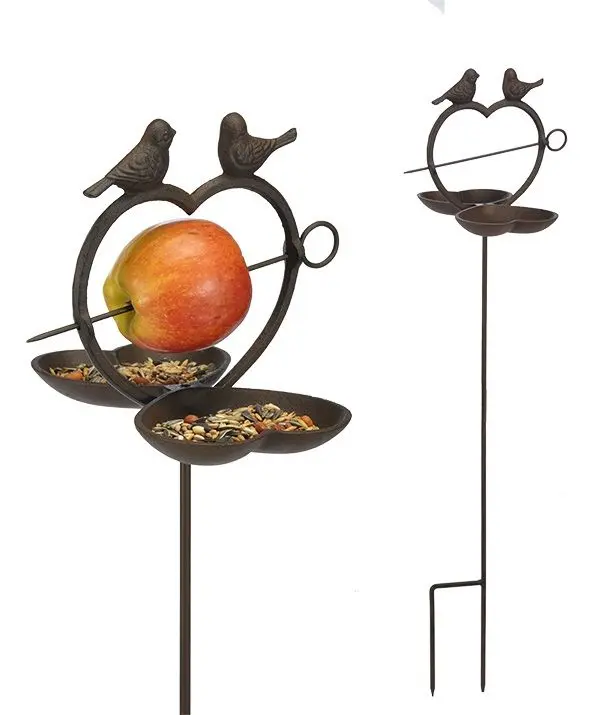 Vogelfutterstation aus Aluguss