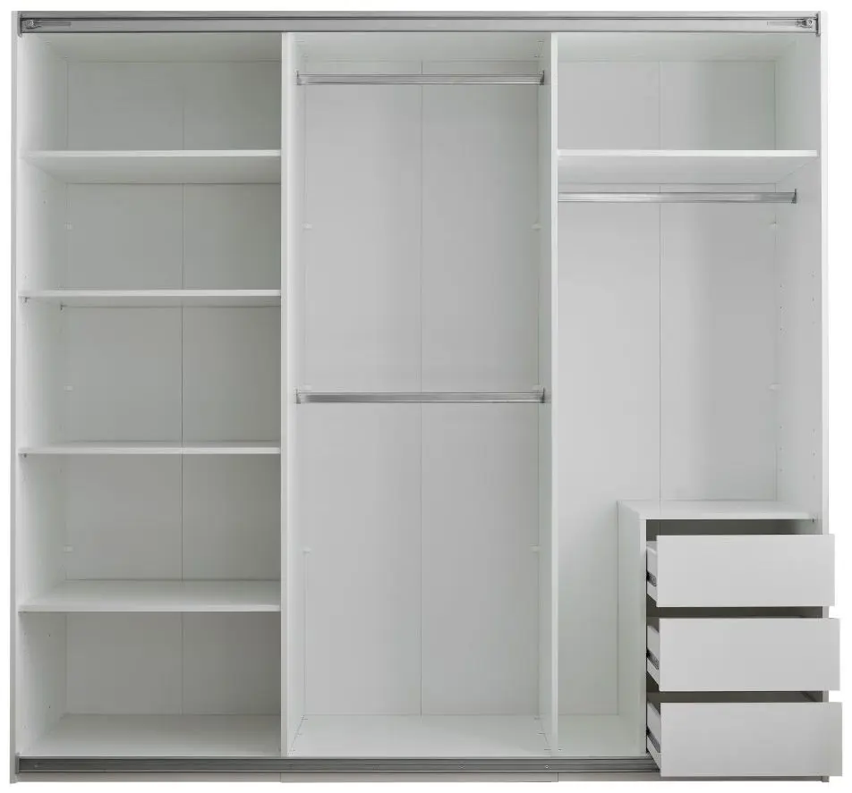 Schwebetürenschrank Carano weiß