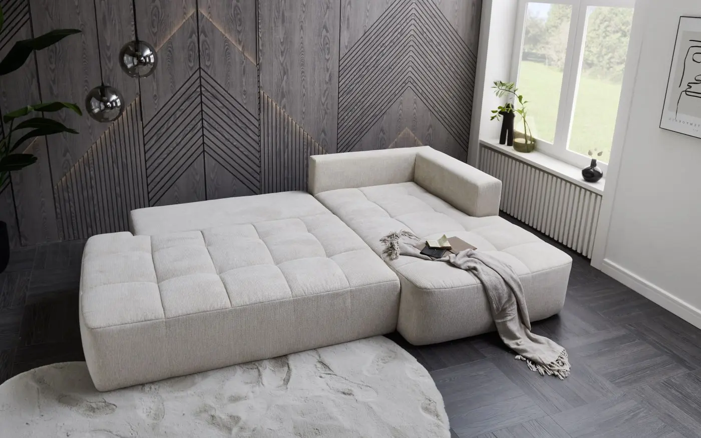 Wohnlandschat Nami in Beige 