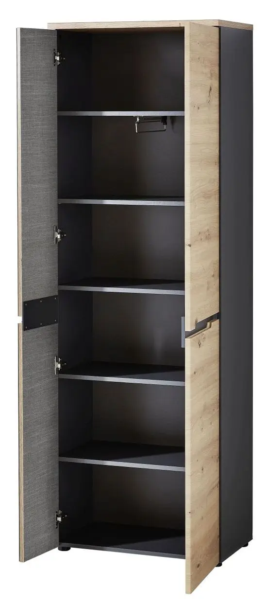 Garderobenschrank Memphis Artisan Eiche / graphit