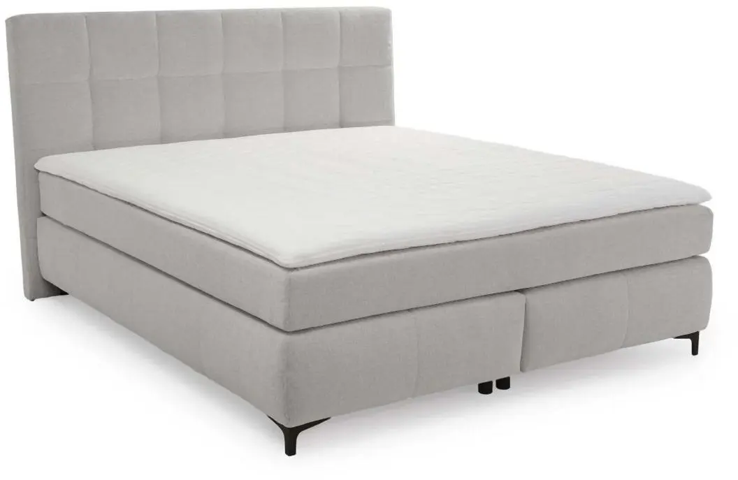 Boxspringbett Beatrice Max 180 x 200 cm grau Boxspringbett Beatrice Max grau 180 x 200 cm