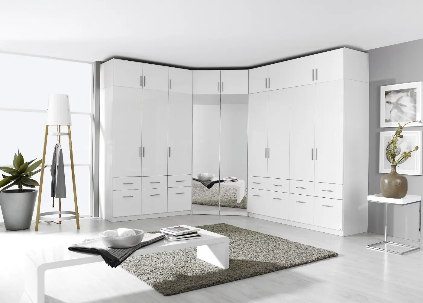 Eckschrank Celle 2-türig weiß