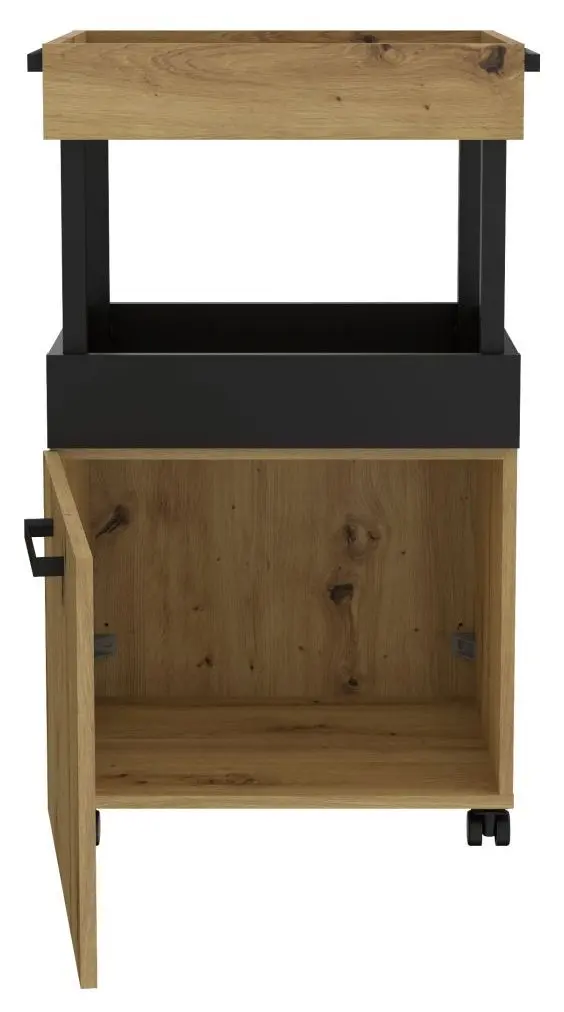 Barwagen Home Bar Artisan Eiche/schwarz