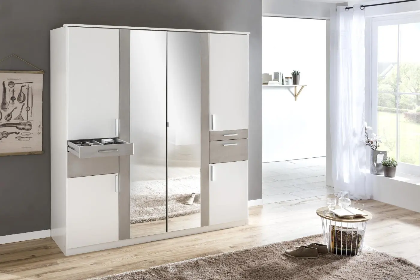 Kleiderschrank Koblenz 180 x 198 x 58 cm