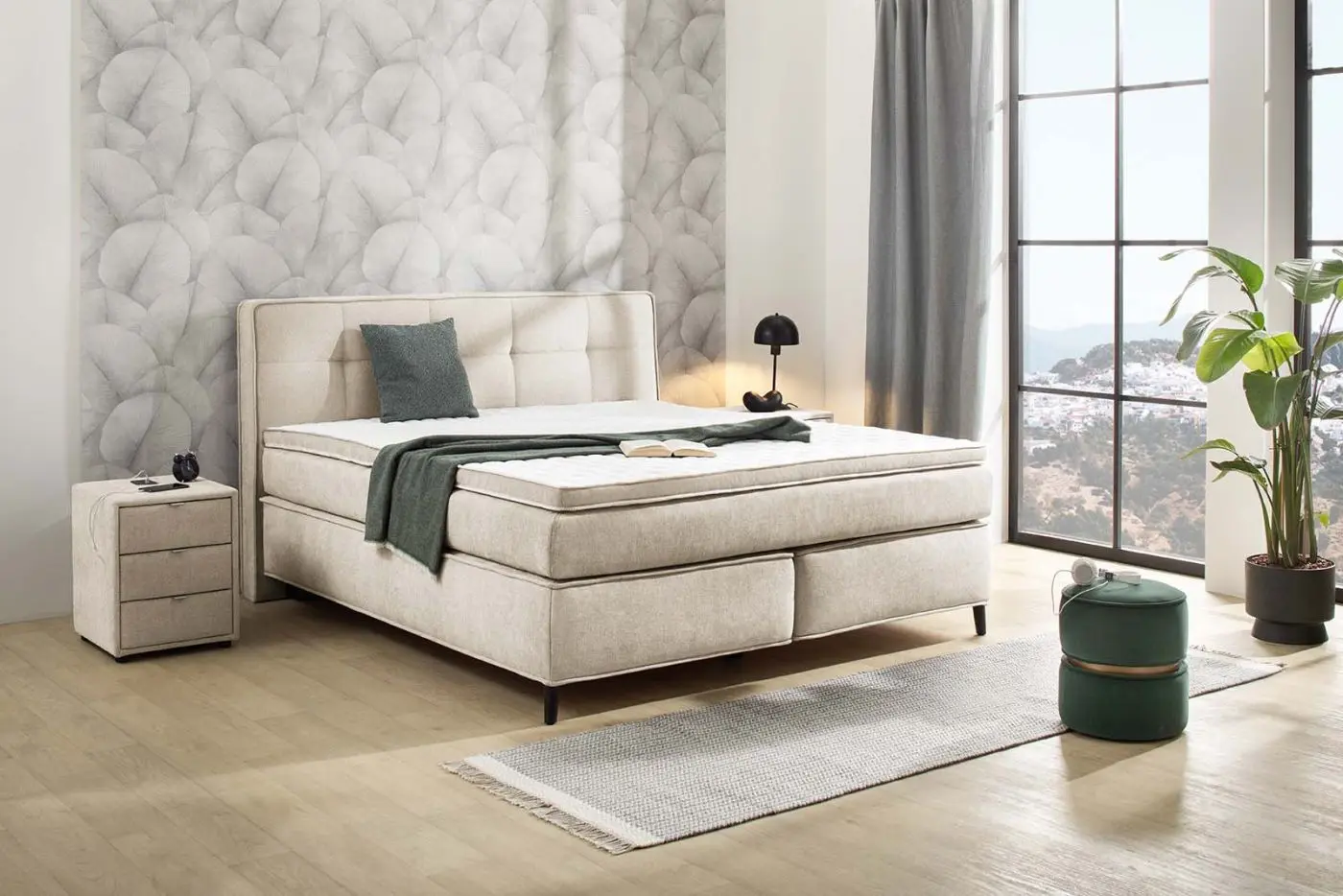 Boxspringbett Capello Mix beige 180 x 200 