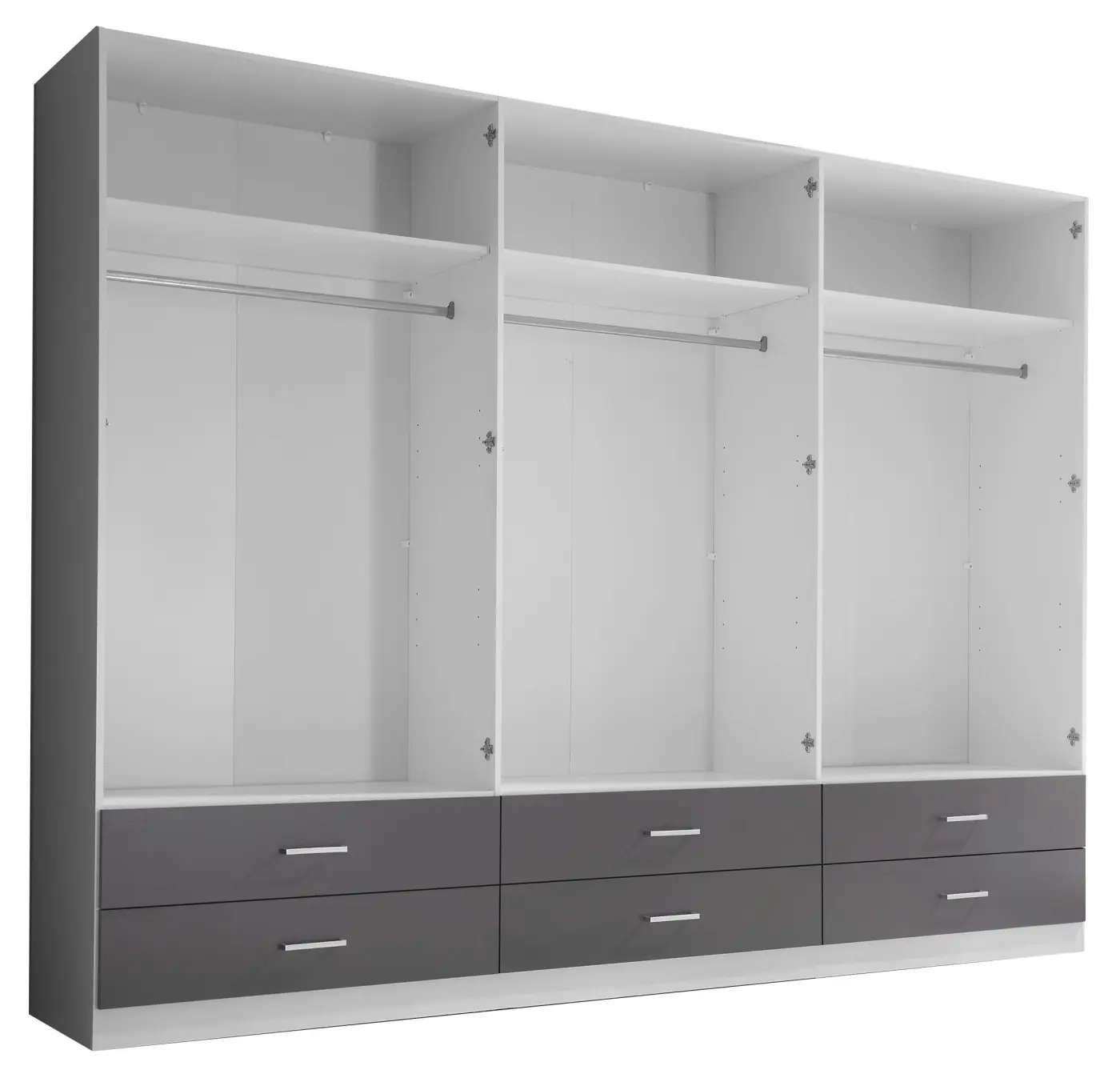 Kleiderschrank Janne 6-türig weiß 